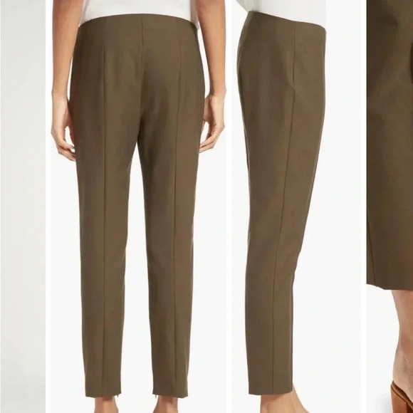 THEORY EUC Alettah Approach Crop Pants Ankle Zip Stretch 6 - Picture 5 of 12